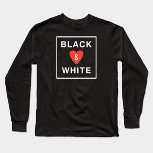 Black and White Long Sleeve T-Shirt